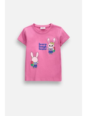 Coccodrillo Coccodrillo T-Shirt ZC6143205AGK-007 Różowy Regular Fit