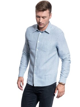 Wrangler Wrangler Camicia LS 1 PKT SHIRT Blu Regular Fit