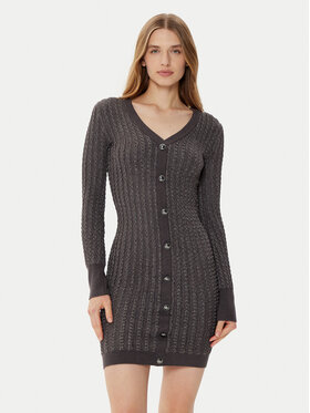 Guess Guess Rochie tricotată W5RK09 Z3KT0 Gri Bodycon Fit