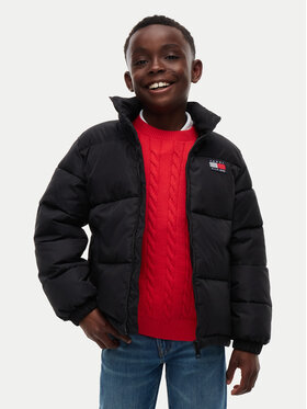 Tommy Hilfiger Tommy Hilfiger Demisezoninė striukė Essential KB0KB10706 Juoda Loose Fit