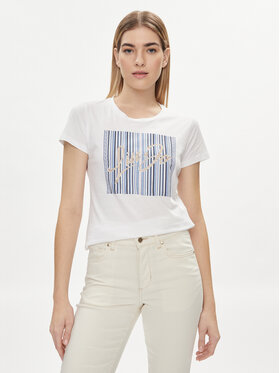Liu Jo Liu Jo Tricou MA4340 JS923 Alb Regular Fit
