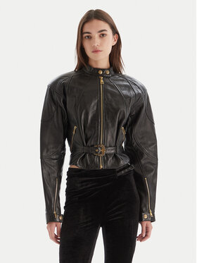 Versace Jeans Couture Versace Jeans Couture Geacă de piele 79HAVP03 CP021 Negru Regular Fit