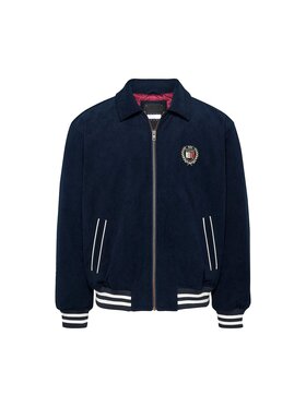 Tommy Jeans Tommy Jeans Kurtka outdoor Giacca college relaxed fit in velluto a coste - DM0DM19626C1G Granatowy Relaxed Fit