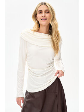 blue shadow blue shadow Bluzka Faraon Écru Regular Fit