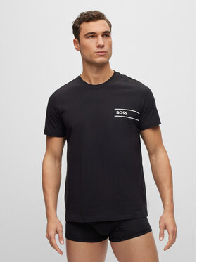 BOSS Boss Marškinėliai 50489442 Juoda Regular Fit