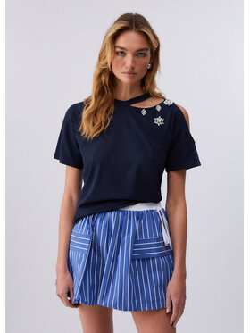 Liu Jo Liu Jo T-Shirt CA6160JS088P9583 Błękitny Regular Fit