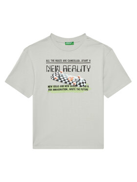 United Colors Of Benetton United Colors Of Benetton Tricou 35RYC10NC Gri Regular Fit