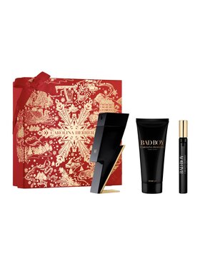 Carolina Herrera Carolina Herrera Bad Boy zestaw woda toaletowa spray 100ml + żel pod prysznic 100ml + miniatura wody toaletowej 10ml Zestaw zapachowy