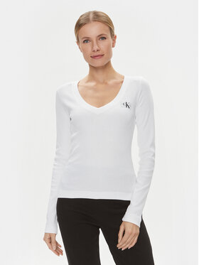 Calvin Klein Jeans Calvin Klein Jeans Bluse J20J222882 Weiß Regular Fit