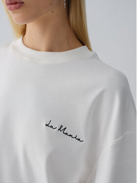 La Mania La Mania Tričko BABES Écru Basic Fit