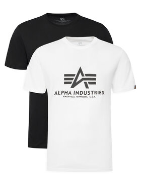 Alpha Industries Alpha Industries Set di t-shirt Basic 106524 Bianco Regular Fit