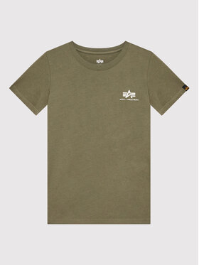 Alpha Industries Alpha Industries T-shirt Basic Small Logo 196704 Verde Regular Fit