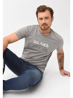 Volcano Volcano T-Shirt T-BALANCE Szary Regular Fit