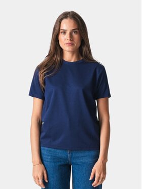 TeeShoppen TeeShoppen T-Shirt 'Basic Collection' Granatowy Oversize