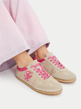 Tommy Hilfiger Tommy Hilfiger Espadrilles Woven Logo Embroidery FW0FW09108 Bézs