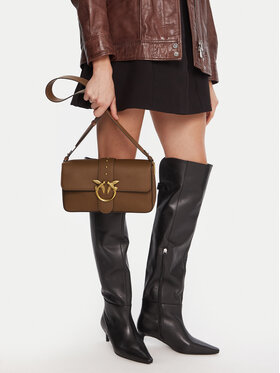 PINKO PINKO Torbica Love One Classic Slouchy Fl PLTT 104524 A2OX Smeđa