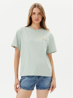 Lee Lee Tričko Embroidery Pocket 112363833 Zelená Relaxed Fit