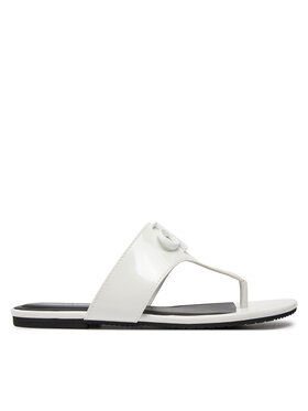 Calvin Klein Jeans Calvin Klein Jeans В'єтнамки Flat Sandal Slide Toepost Mg Met YW0YW01342 Білий