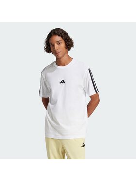 adidas adidas T-Shirt Essentials 3-Stripes Single Jersey Tee Biały Regular Fit