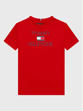 Tommy Hilfiger Tommy Hilfiger T-shirt Logo KB0KB07794 D Rosso Regular Fit