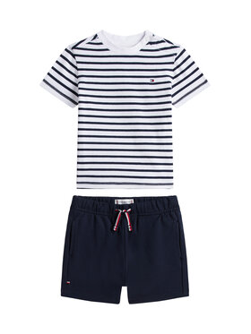 Tommy Hilfiger Tommy Hilfiger Sada T-shirt a šortky Essential KN0KN02379 Tmavomodrá Regular Fit