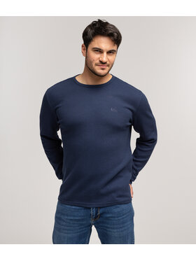 Lee Cooper Lee Cooper Longsleeve MATEO 2650 Niebieski Regular Fit
