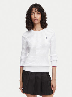 Beverly Hills Polo Club Beverly Hills Polo Club Sweter P-SS26W-M537390 Biały Regular Fit