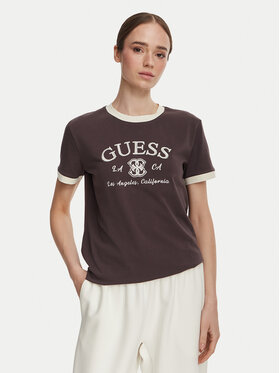 Guess Guess Tricou V6YI18 K4320 Maro Regular Fit