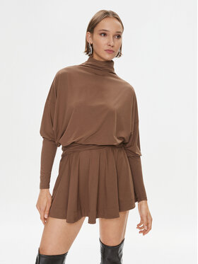 PINKO Pinko Vestito da giorno Atom 102193 A1DE Marrone Regular Fit