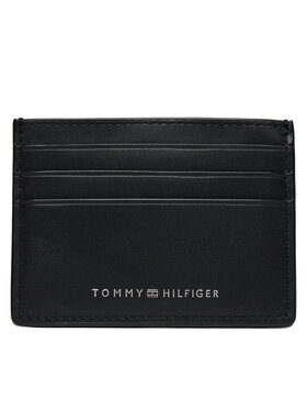 Tommy Hilfiger Tommy Hilfiger Etui za kreditne kartice Th Spw Leather Cc Holder AM0AM11845 Crna