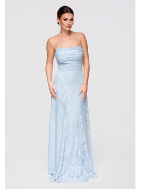Ombre Ombre Sukienka wieczorowa LA-OM-DLR307 Niebieski Slim Fit