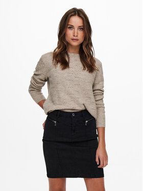 ONLY ONLY Πουλόβερ 15234745 Μπεζ Regular Fit