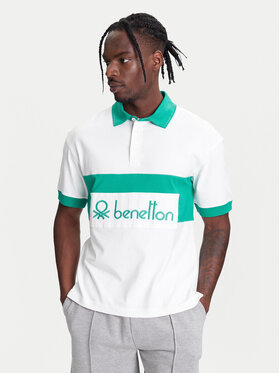 United Colors Of Benetton United Colors Of Benetton Polo 3MCYU301U Bianco Regular Fit