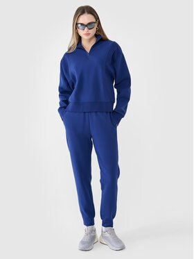 4F 4F Spodnie dresowe 4FWSS25TTROF0996-30S Niebieski Regular Fit