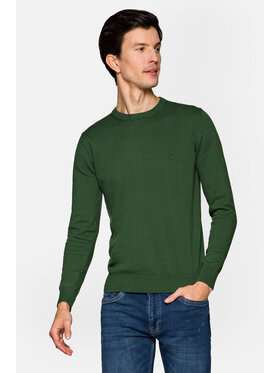 Lancerto Lancerto Sweter Keegan Zielony Regular Fit