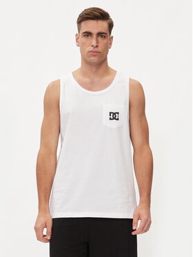 DC Shoes DC Shoes Tank top Star Pocket Tt ADYZT05378 Biały Regular Fit
