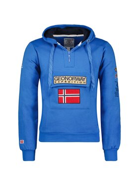 Geographical Norway Geographical Norway Bluza WU6582H/GNO-Royal Blue Niebieski Regular Fit