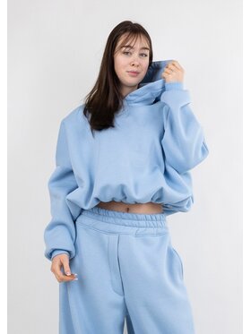 DKaren Sport DKaren Sport Bluza B27 Błękitny Classic Fit
