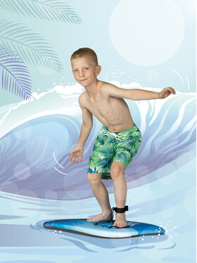 Playshoes Playshoes Pantaloncini da bagno 469115 D Verde