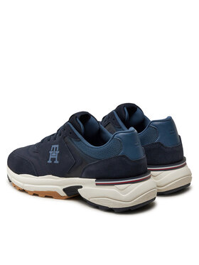 Tommy Hilfiger Superge M Runner X Ventile Mix FM0FM05062 Mornarsko Modra