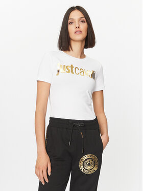 Just Cavalli Just Cavalli Póló 75PAHT00 Fehér Regular Fit