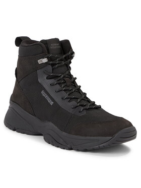 Tommy Hilfiger Tommy Hilfiger Сникърси Outdoor Snk Boot Lth Cordura FM0FM04838 Черен