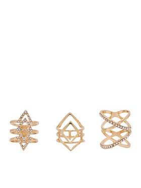 Acccessories Acccessories Комплект пръстена 1WF-007-AW20 XS/S Златист