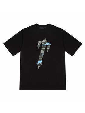 Trapstar Trapstar T-Shirt Decoded All Terrain Tee Black/Blue Camo Czarny Oversize