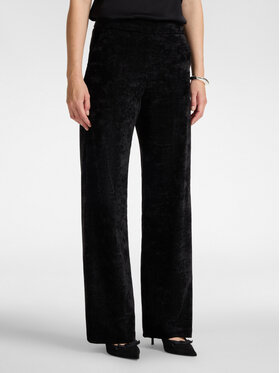 Elena Mirò Elena Mirò Pantaloni di tessuto P073P000605N050 Nero Flare Fit
