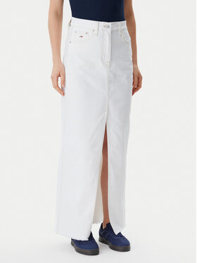 Tommy Jeans Tommy Jeans Jeansrock Claire DW0DW20125 Écru Regular Fit