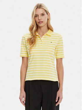Tommy Hilfiger Tommy Hilfiger Polo marškinėliai 1985 WW0WW43224 Geltona Regular Fit