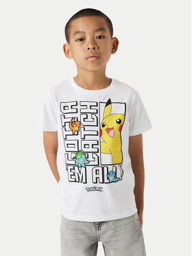 NAME IT NAME IT T-shirt Flame Pokemon 13240895 Bianco Standard Fit