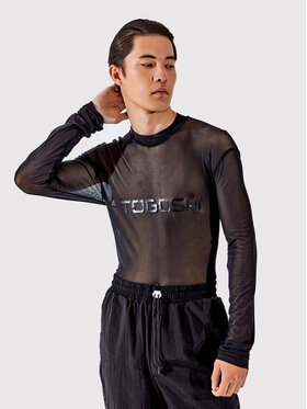 Togoshi Togoshi Тениска с дълъг ръкав TG22-TSML001 Черен Relaxed Fit