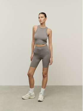 La Mania La Mania Szorty sportowe GUSTO Szary Classic Fit